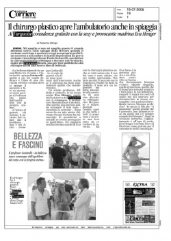 Chirurgia estetica in spiaggia